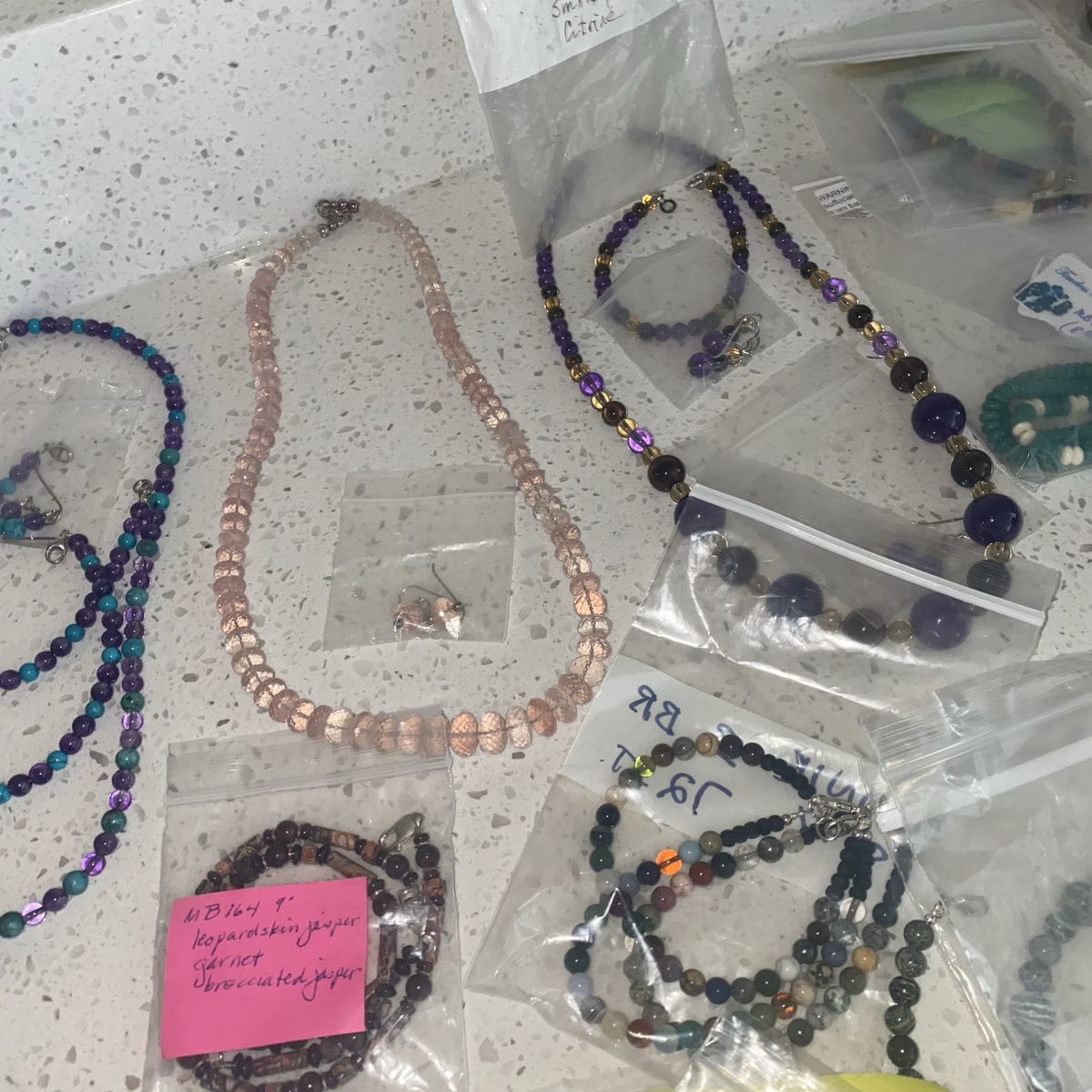 1000 Items US Made Gemstone Jewelry Reseller Lot Sterling Silver Boutique Necklace Bracelet Artisan