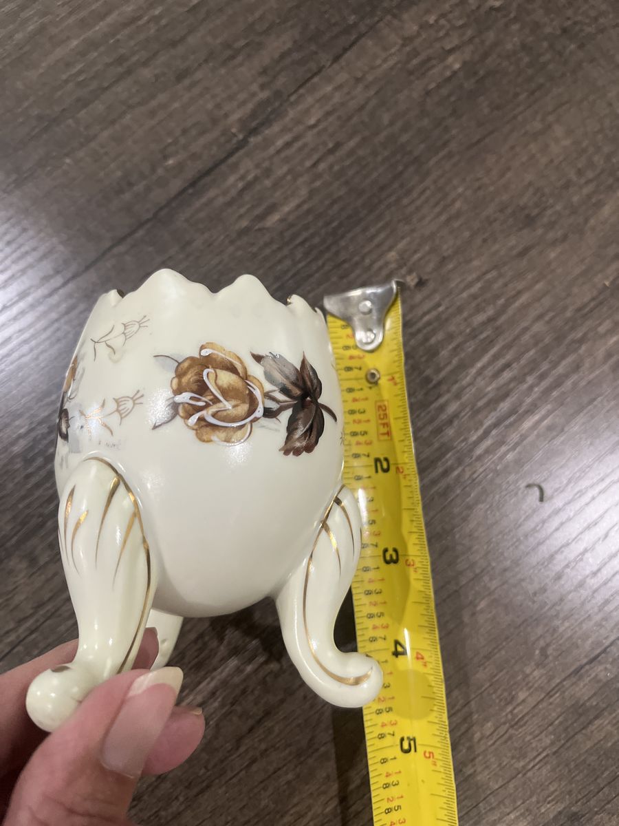 Vintage naploware egg planter vase