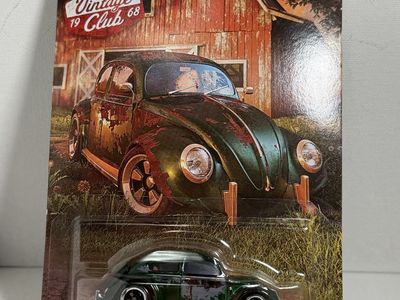 Hot Wheels Silver Series Vintage 1968 Club Volkswagen Classic Bug HRT81 5/5 Diecast Car