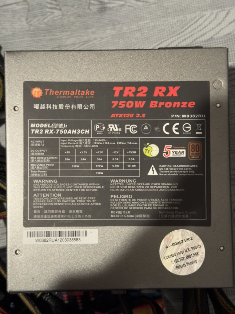 Thermaltake 750w Psu