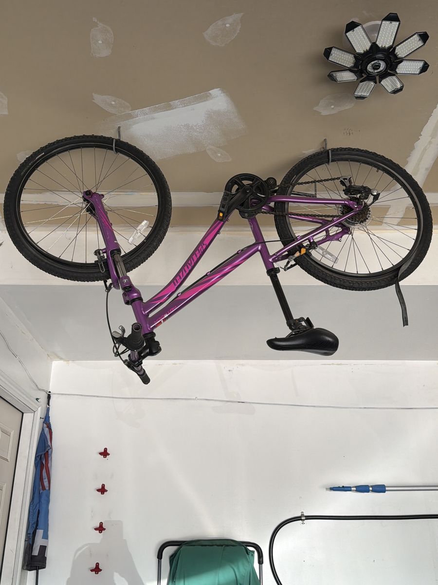 Specialized Hotrock 24" Kids Mountain Bike - Purple, Front Suspension