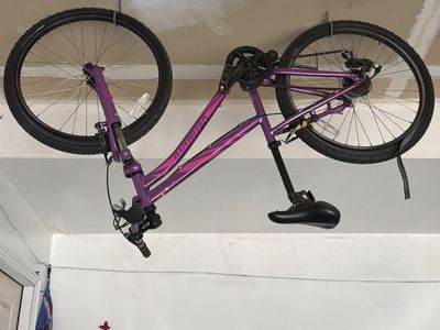 Specialized Hotrock 24" Kids Mountain Bike - Purple, Front Suspension