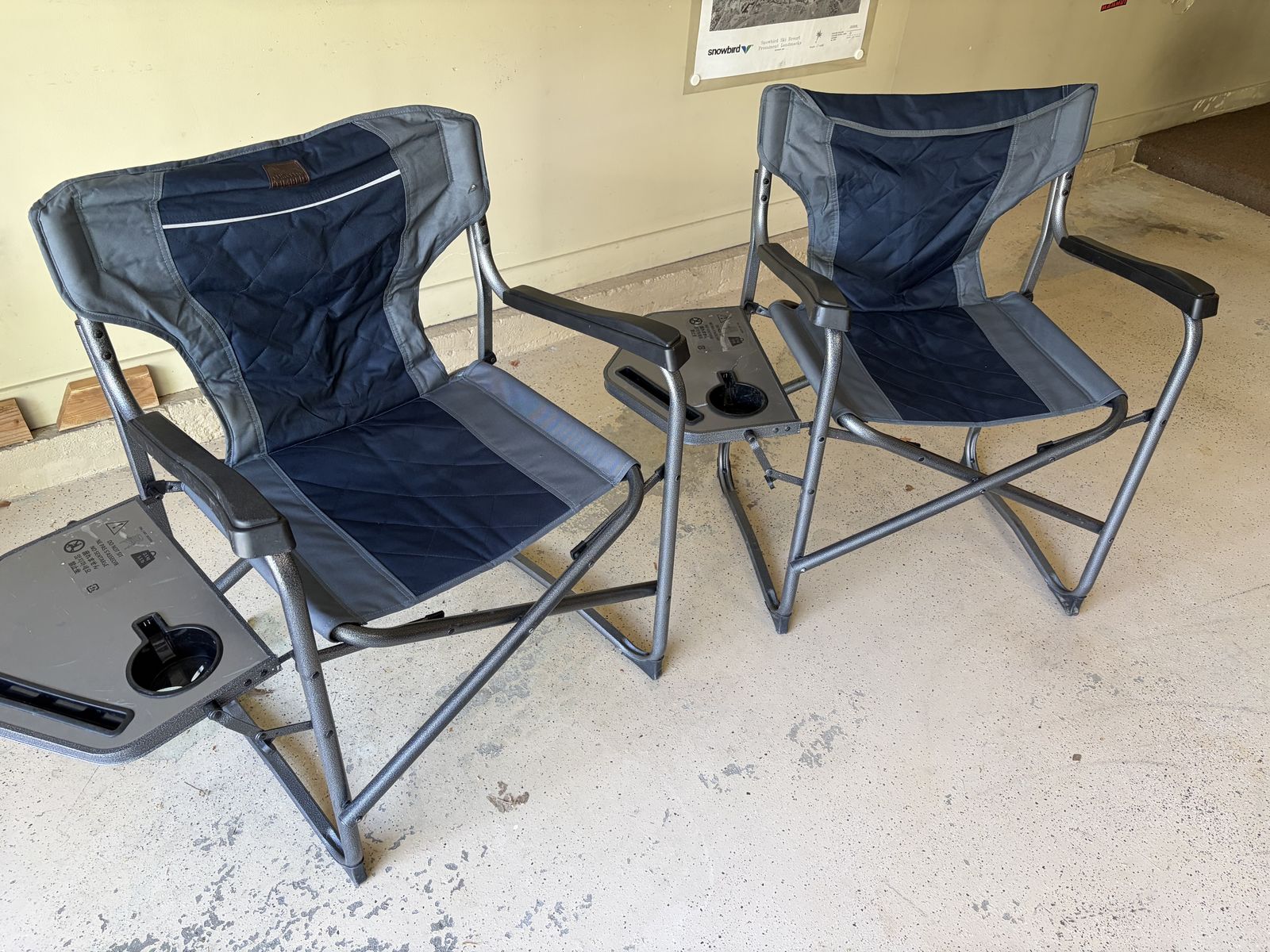 Camp Chairs - Director Style with Table