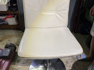 Two white stools
