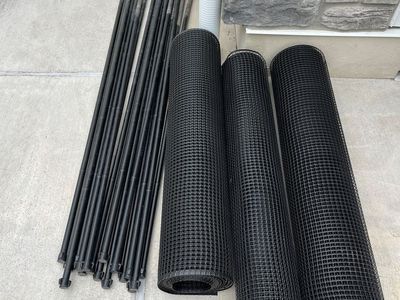 Deer, rabbit, and other pest chew-proof heavy duty plastic vegetable garden fencing