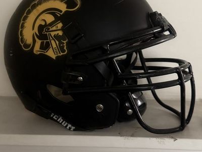 Schutt Football Helmet Black Gold Trojan Pac-12
