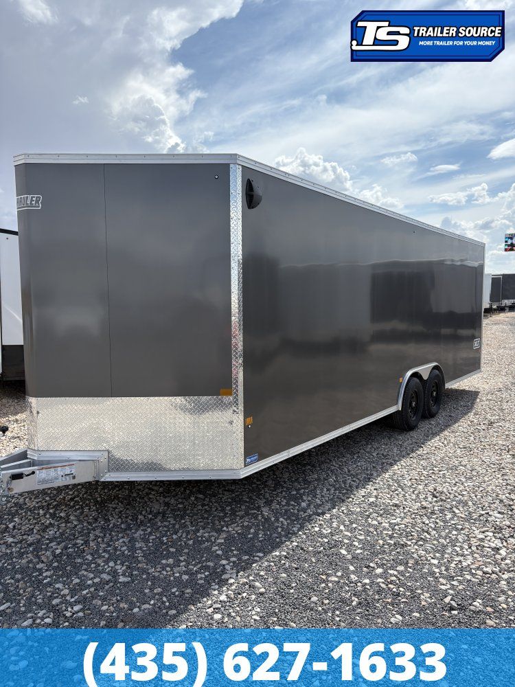 8.5x24 Alcom Aluminum EZ Hauler XLT Auto Trailer - 7'0" Interior - 10K GVWR - Dovetail