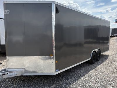 8.5x24 Alcom Aluminum EZ Hauler XLT Auto Trailer - 7'0" Interior - 10K GVWR - Dovetail