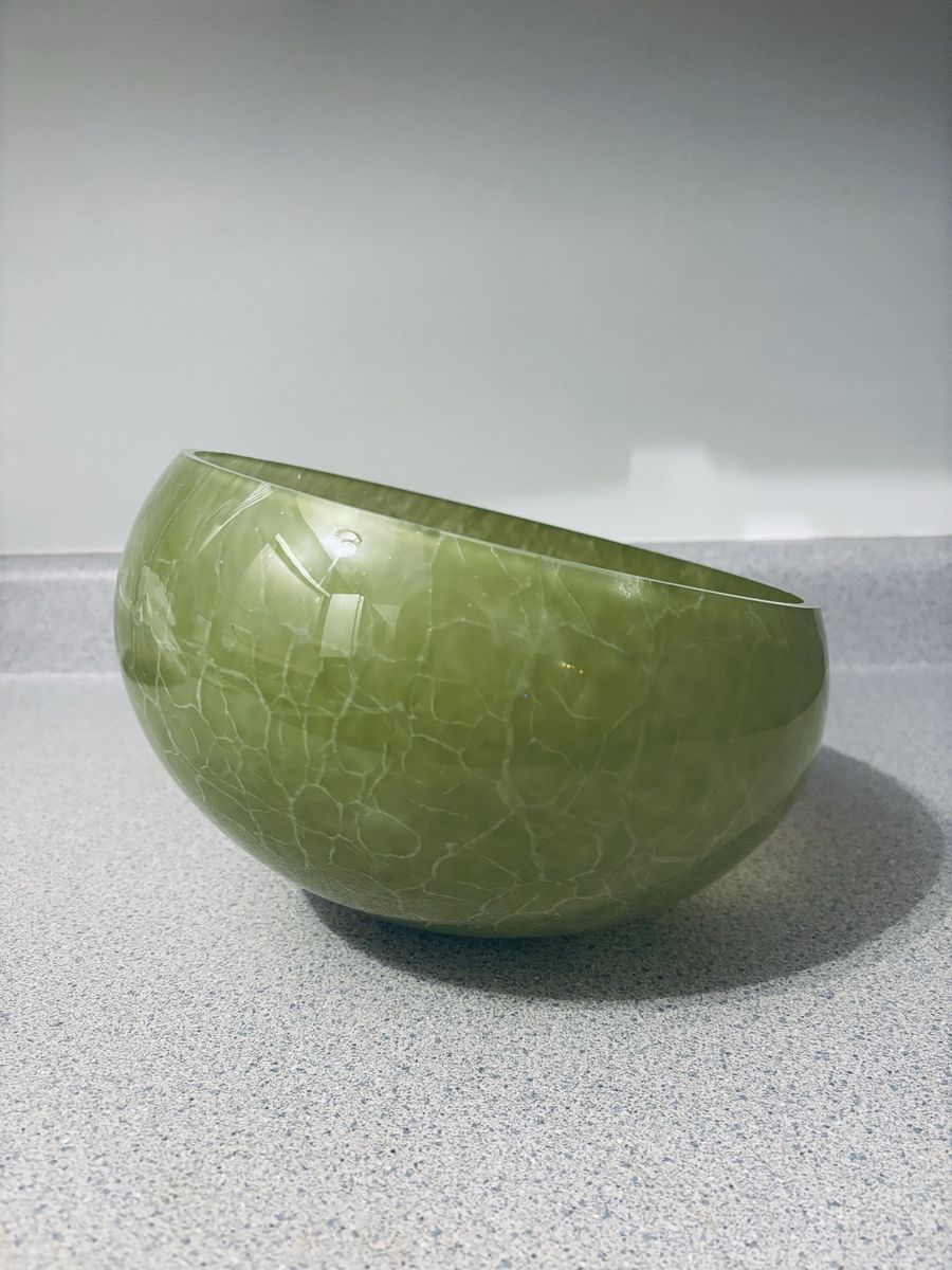 Green Art Glass Bowl