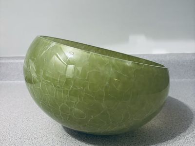 Green Art Glass Bowl