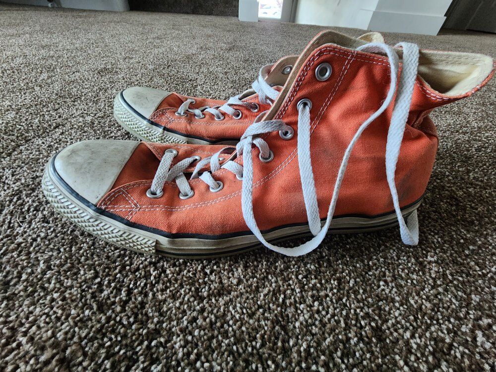 Size 13 Orange Vans Hightops