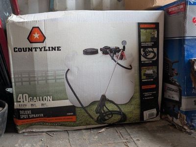 CountyLine 40 Gallon Deluxe Spot Sprayer - 2.1 GPM, 25' Spray, 35' Hose for Lawn/Garden