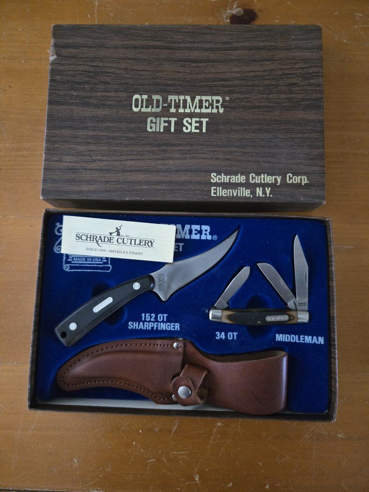 Vintage Shrade Old Timer gift set