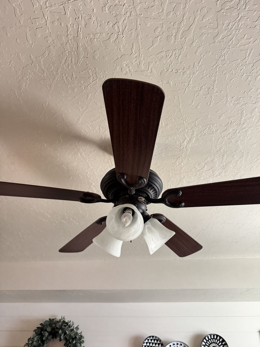 Harbor Breeze 52" Ceiling Fan with Light Kit - Dark Bronze & Reversible Dark Cherry/Walnut Blades