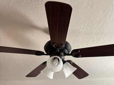 Harbor Breeze 52" Ceiling Fan with Light Kit - Dark Bronze & Reversible Dark Cherry/Walnut Blades