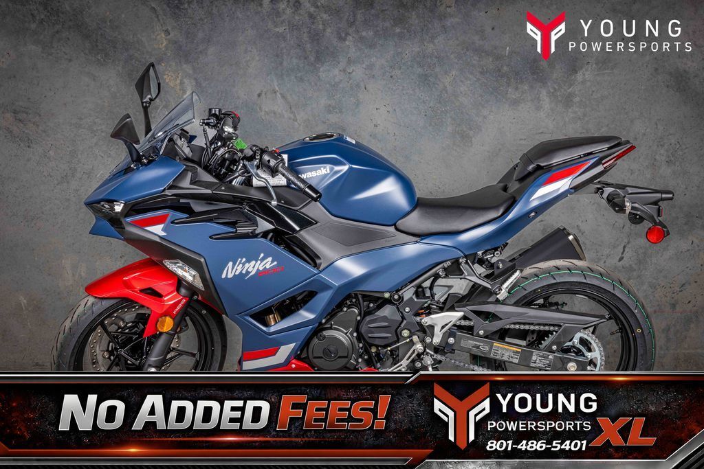 2026 Kawasaki Ninja® 500 ABS Metallic Matte Twilight Blue