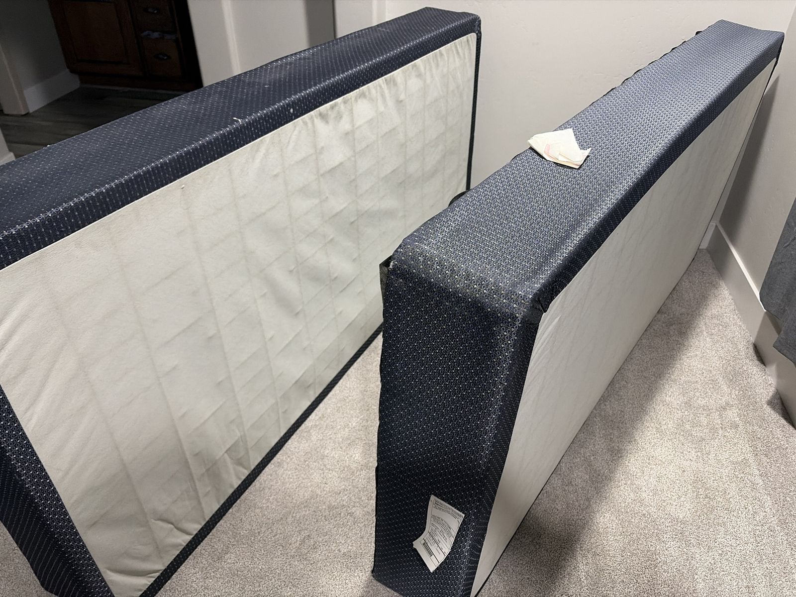 Split King Bed Box Spring Set - Two-Piece Mattress Foundation