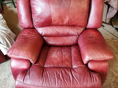 Leather Lounge Recliner Rocking Chair