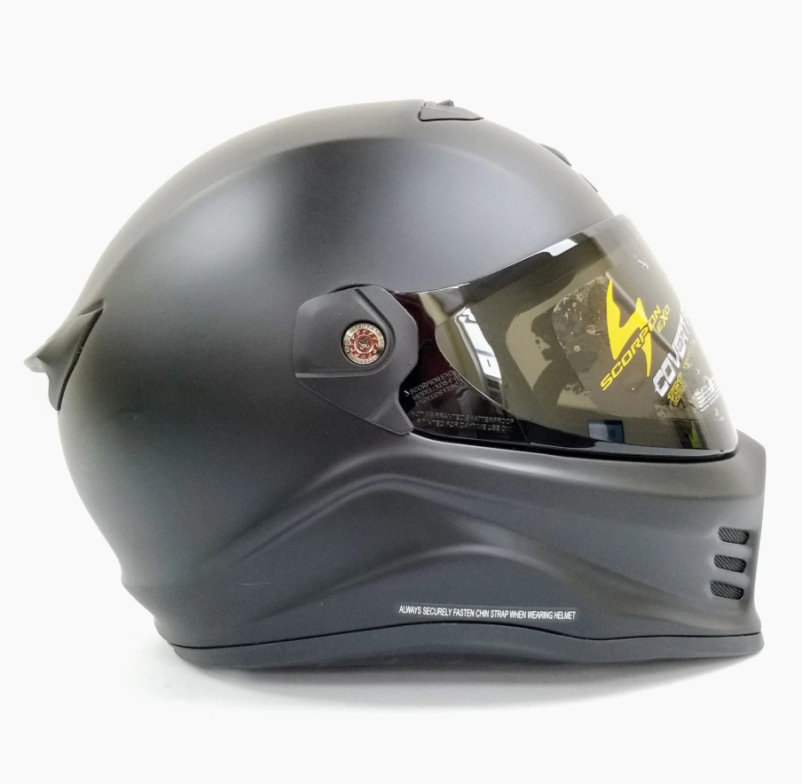 Scorpion Covert Fx Full Face Helmet (Matte Black, Large) (75-2269L-L-R2-S2)