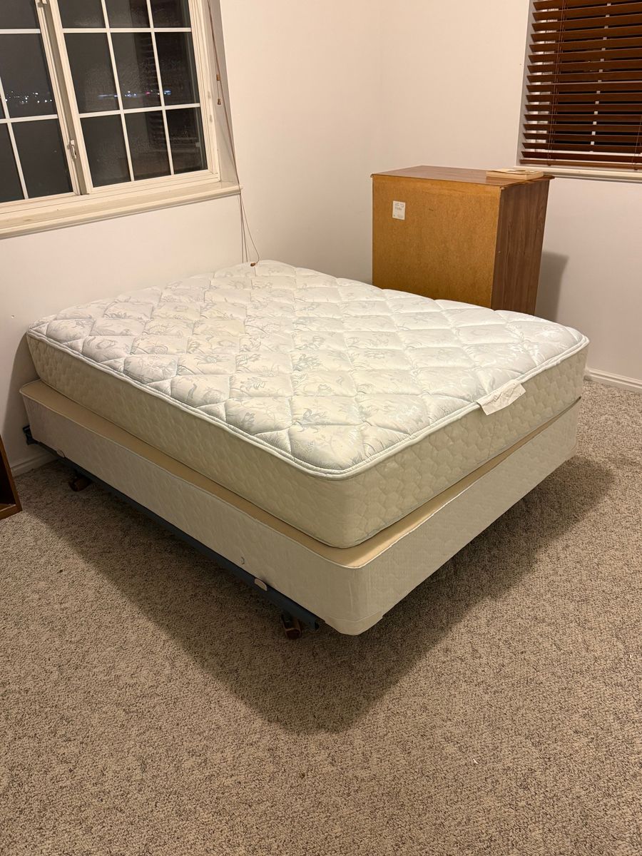 Full Size Matress, Box Spring, Frame