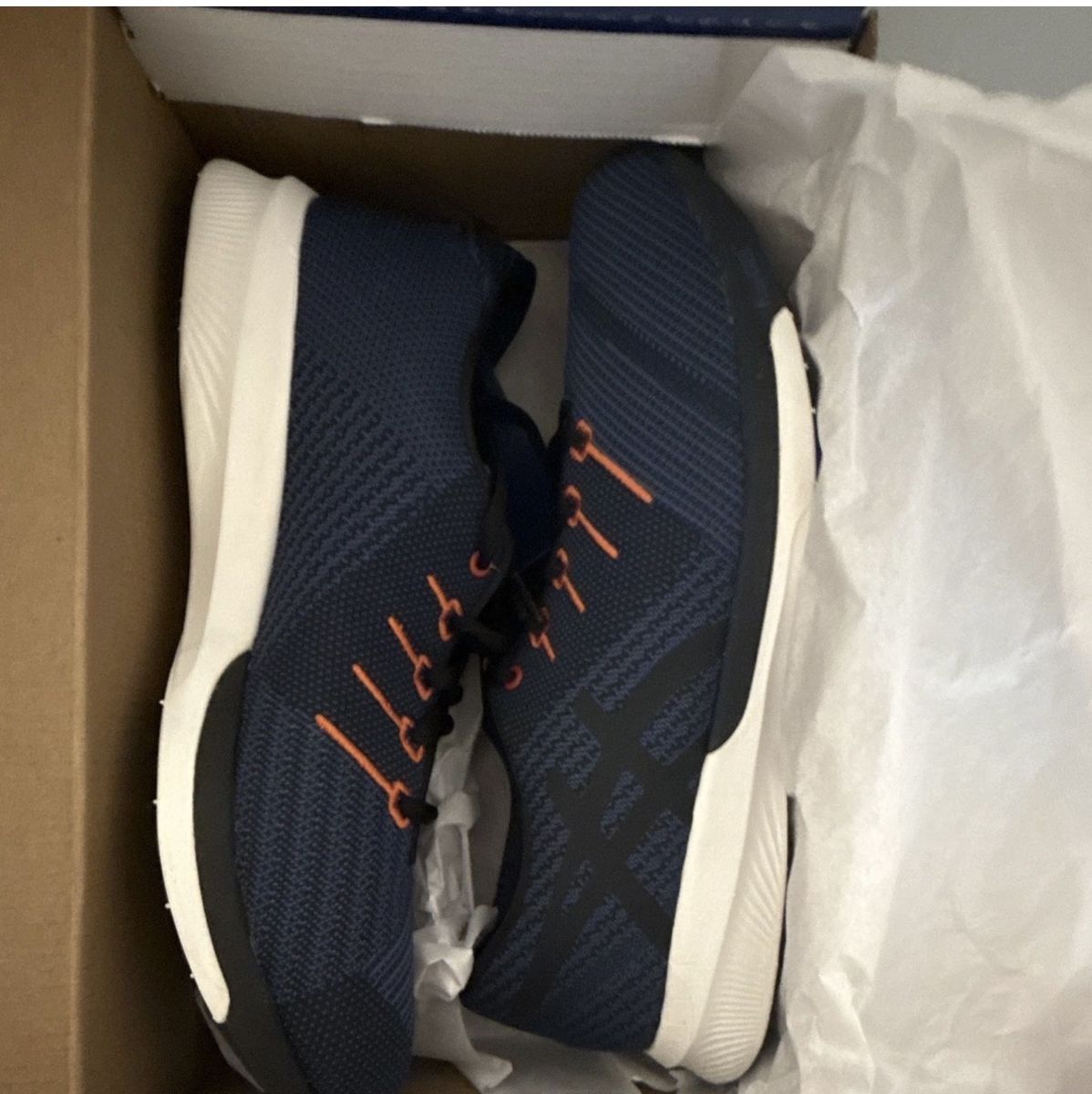 ASICS fuzeX Knit Men’s Low Top Lace-Up Running Sneakers Blue/Black T829N-4990