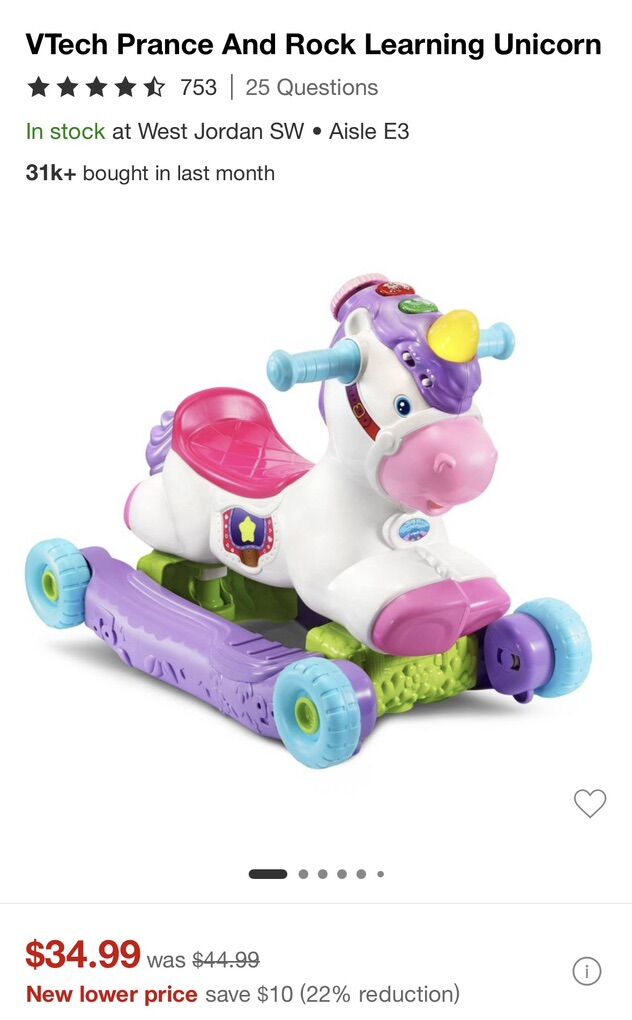 Vtech Prance And Rock Learning unicorn