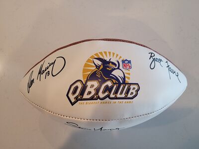 Football Signed Steve Young John Elway