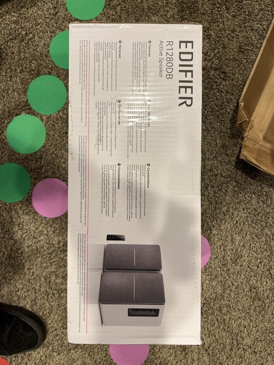 EDIFIER R1280DB Bluetooth Active Speaker - 42W, Optical & Dual RCA Inputs