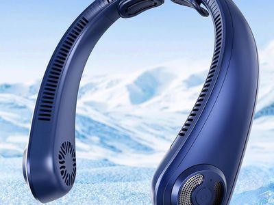 NEW Portable Neck Fan with Neck Support, 5 Speeds, Lightweight, Rechargeable that Blow Cold Air