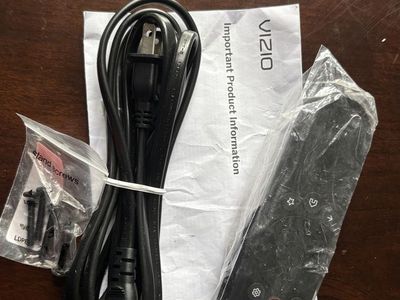 TV accessory parts - extras that come with a new smart TV.