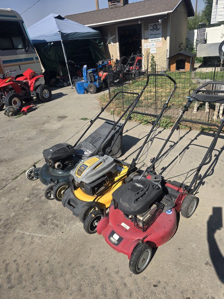 3 lawn mowers (need repair)