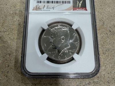 2025 P 50C Kennedy Half Dollar - NGC Graded Brilliant Uncirculated Coin