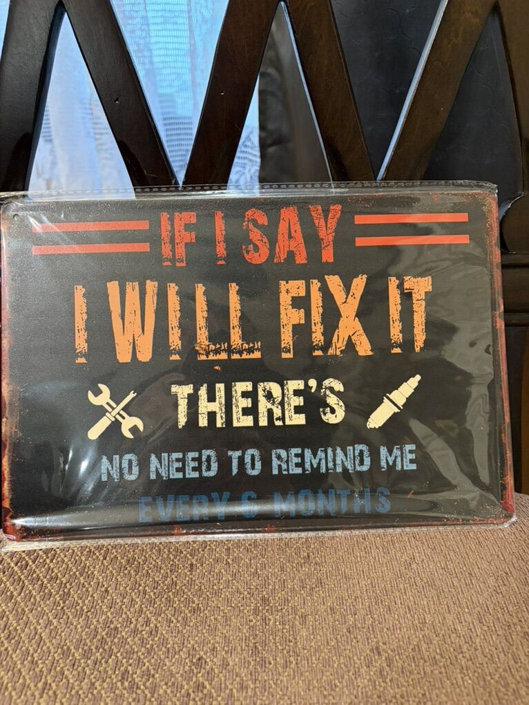 Brand New Metal Tin Sign