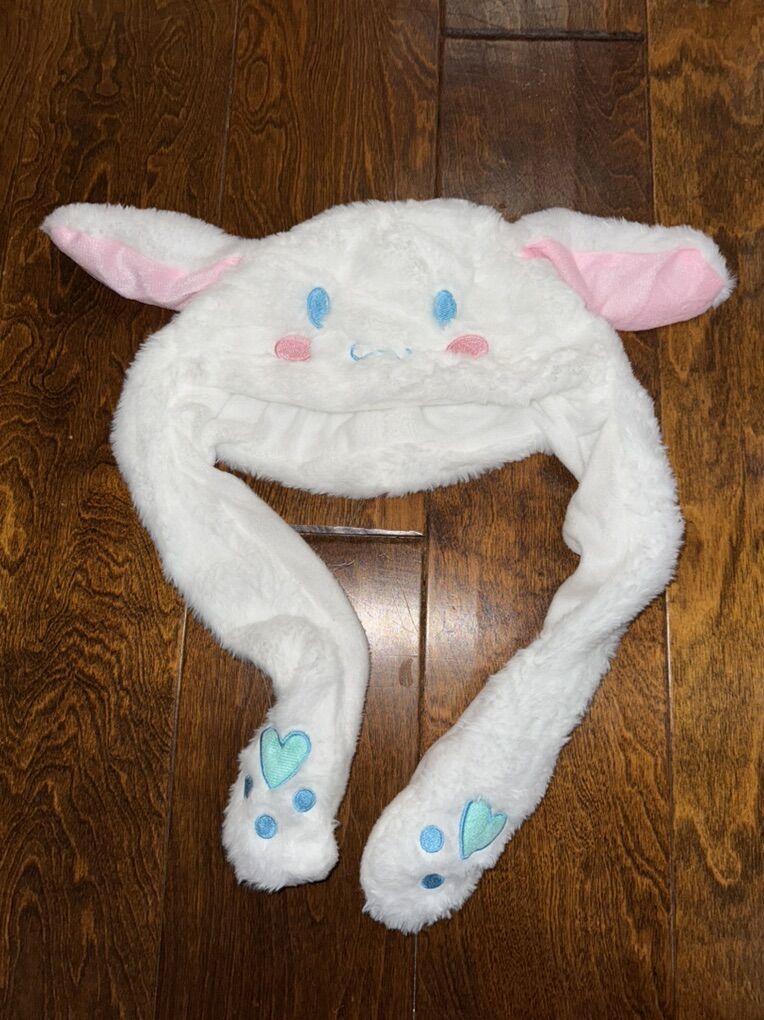 Fluffy Cinnamoroll Hat with Moving Ears