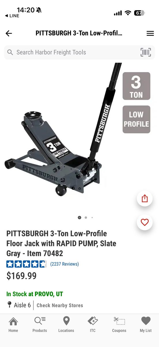3 Ton Low Profile Jack
