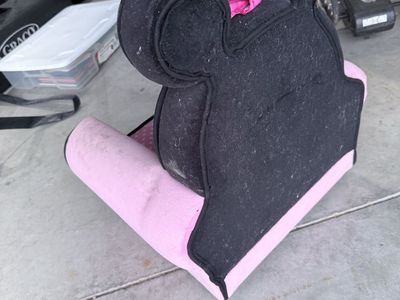 Toddler Minnie Mouse Kids' Foam Armchair - Pink & Black with Polka Dot Seat