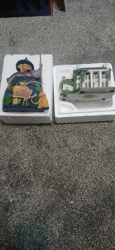 Heartwood Creek Jim Shore Witch and House Collectible Set