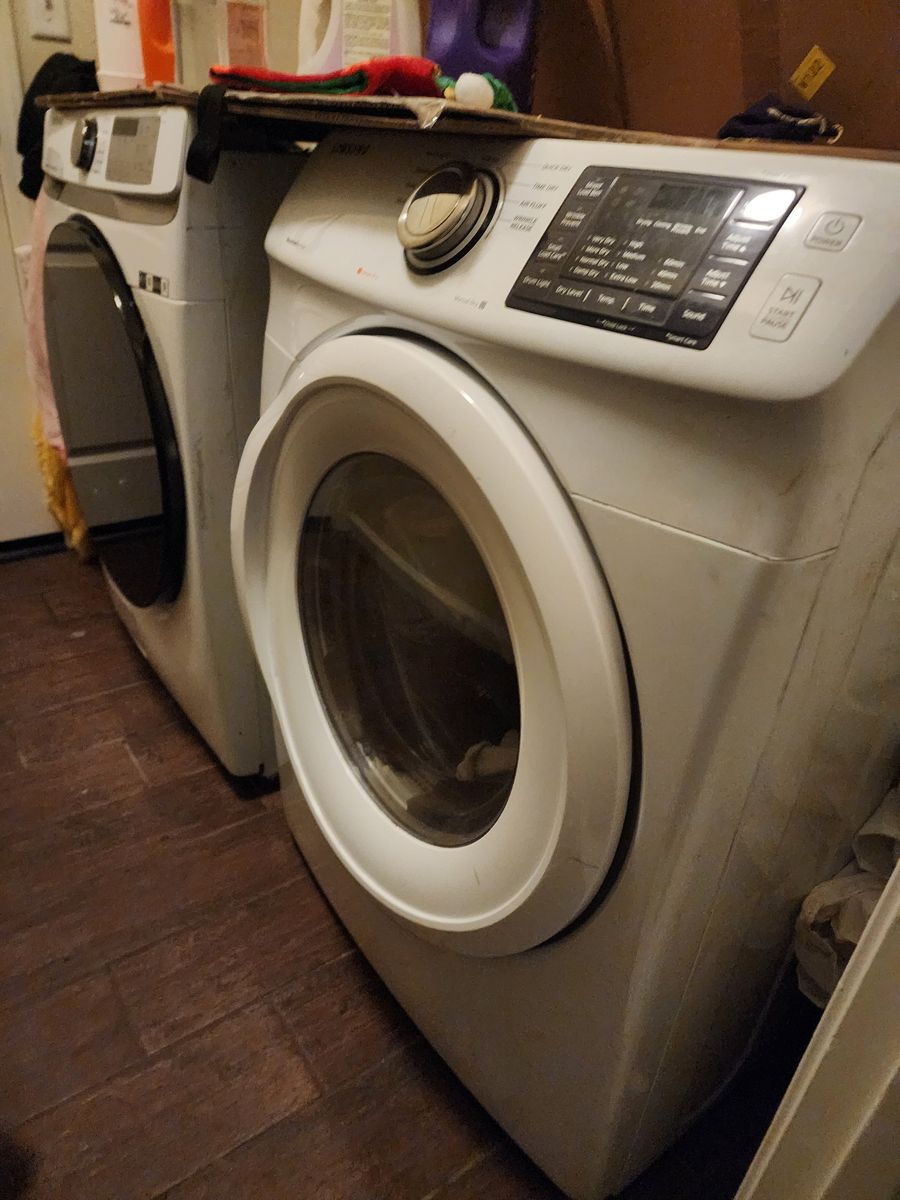 Washer and electric dryer