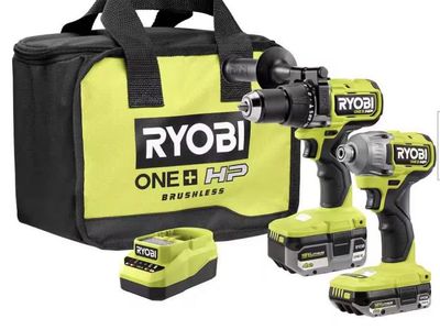 Ryobi ONE+ HP 18V Brushless Cordless 2-Tool Combo Kit brand new