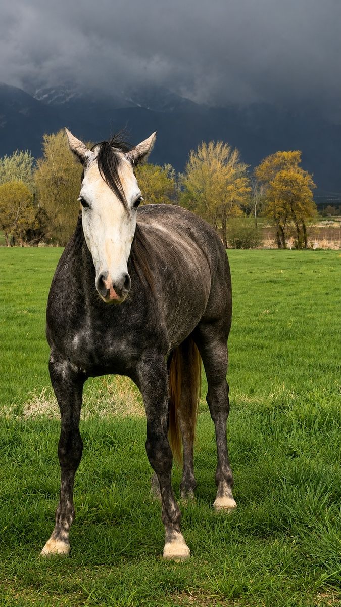 4-Year-Old Grey Gelding - Ghost, Unbroke Project Horse