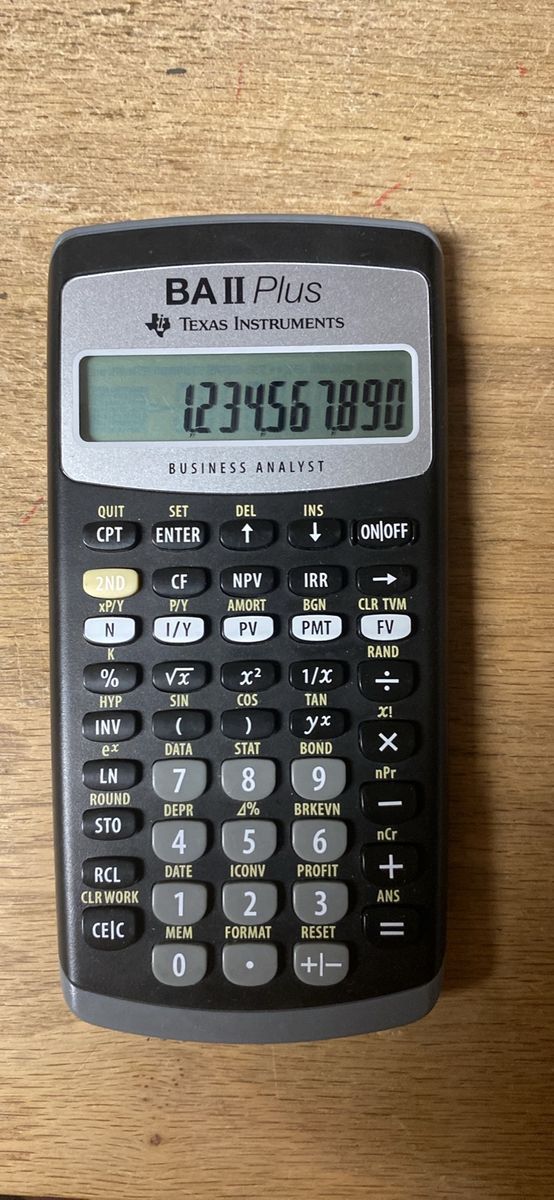 Texas Instruments BA II Plus Financial Calculator