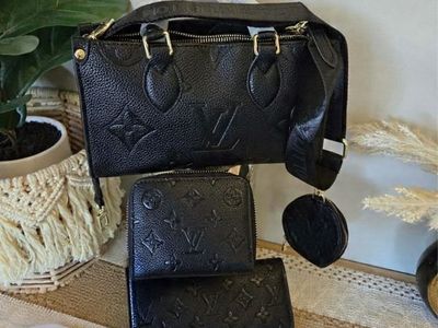Beautiful Black Purse Set
