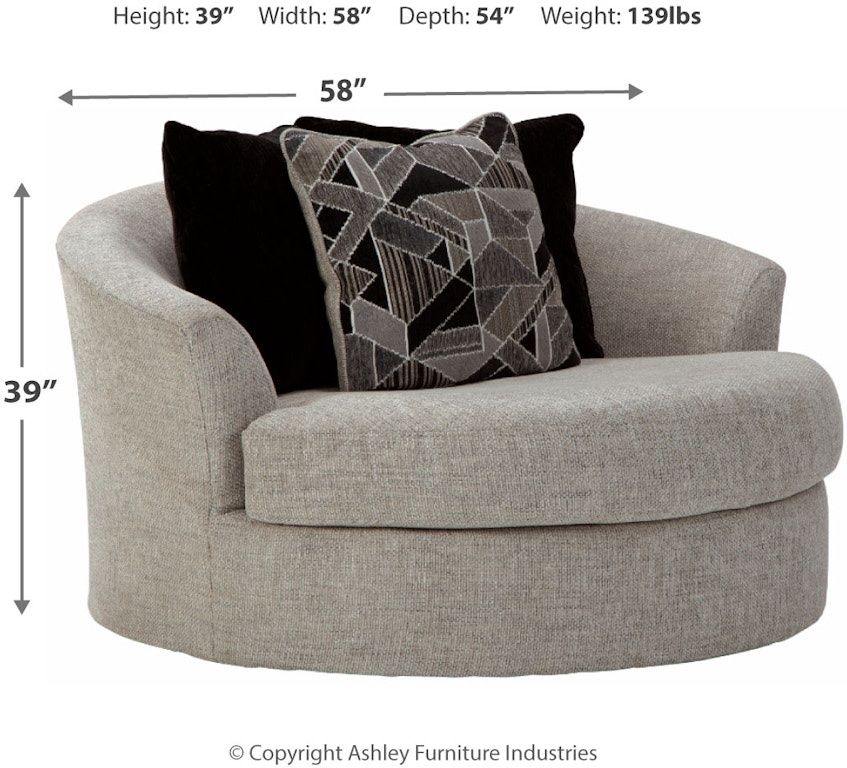 Oversized Swivel Accent Chair