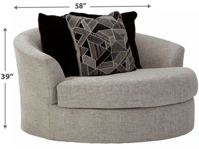 Oversized Swivel Accent Chair
