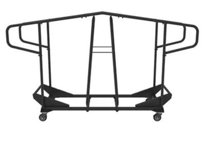 Lifetime Black Metal Chair Cart and 34 Chairs - full set