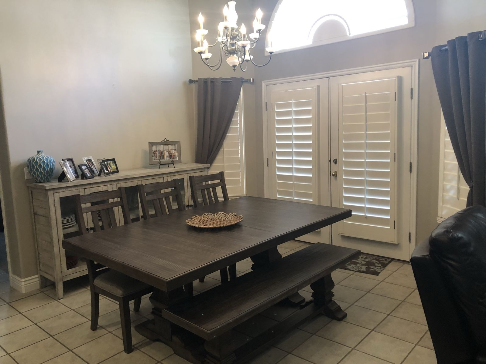 Dining Room Set (table, chairs, bench, leaf)