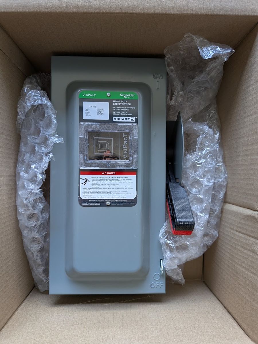 Square D VH362 Schneider Electric 60A 3 Pole Safety Switch Type 1 NEW IN BOX