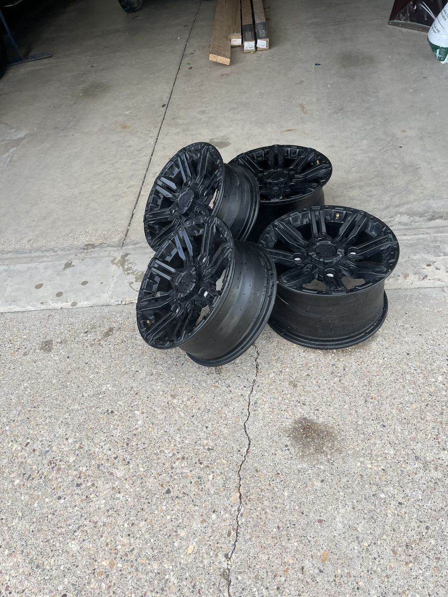 Set of 4 Black Polaris side X side wheels