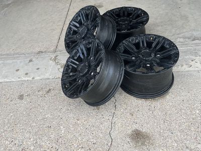 Set of 4 Black Polaris side X side wheels
