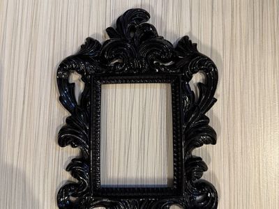 Blacks Ornate Empty Frame - Gothic/Victorian Style Decor